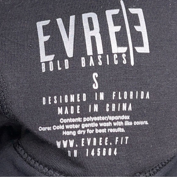 Small Evree Black Teal Blue Sports Bra Strappy Barbella Removable Cups Athletic - Picture 5 of 8